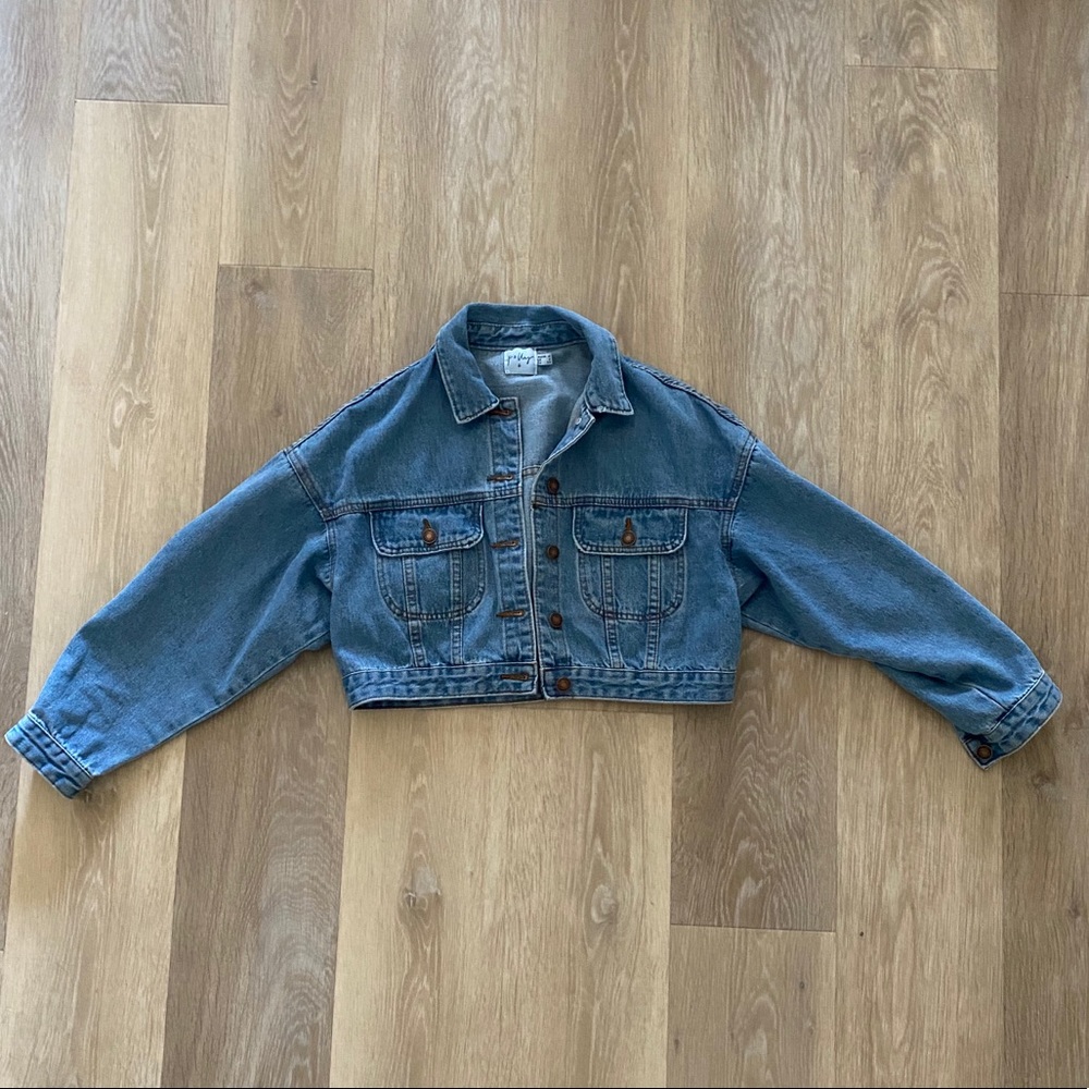 Princess Polly Cropped Denim Jacket